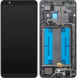 Samsung Piese si componente Display - Touchscreen Samsung Galaxy A01 Core A013, Cu Rama, Negru, Service Pack GH82-23561A (GH82-23392A) - pcone