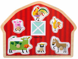 EDC Puzzle din lemn - Casuta animalutelor (EDC-143283)