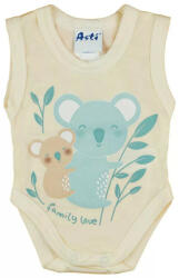 ABR Ujjatlan pamut body - Bézs - Koala (62)