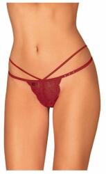 Obsessive Ivetta pántos tanga, borvörös, L/XL