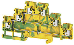  Weidmüller 2428550000 A3T 2.5 PE Földelő sorkapcsok, PUSH IN, 2.5 mm2; , zöld / sárga (2428550000)
