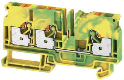  Weidmüller 1991850000 A3C 6 PE Földelő sorkapcsok, PUSH IN, 6 mm2; , zöld / sárga (1991850000)