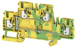 Weidmüller 1547680000 A2T 2.5 PE Földelő sorkapcsok, PUSH IN, 2.5 mm2; , 800 V, zöld / sárga (1547680000)