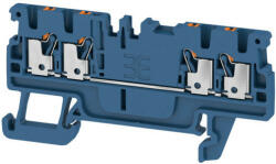 Weidmüller 2534470000 A4C 1.5 DBL Átvezető sorkapocs, PUSH IN, 1.5 mm2; , 500 V, 17.5 A, Sötétkék (2534470000)