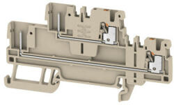  Weidmüller 2485840000 APGTB 1.5 2T 4C/2 Átvezető sorkapocs, PUSH IN, 1.5 mm2; , 500 V, 17.5 A, Sötétbézs (2485840000)