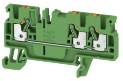  Weidmüller 1521870000 A3C 2.5 GN Átvezető sorkapocs, PUSH IN, 2.5 mm2; , 800 V, 24 A, Zöld (1521870000)