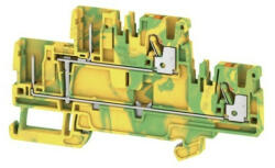  Weidmüller 1548160000 APGTB 2.5 2T PE 4C/2 Földelő sorkapcsok, PUSH IN, 2.5 mm2; , 800 V, zöld / sárga (1548160000)