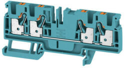  Weidmüller 2051520000 A4C 4 BL Átvezető sorkapocs, PUSH IN, 4 mm2; , 800 V, 32 A, Kék (2051520000)