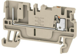  Weidmüller 2482160000 APGTB 1.5 FT 2C/1 Átvezető sorkapocs, PUSH IN, 1.5 mm2; , 500 V, 17.5 A, Sötétbézs (2482160000)