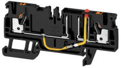  Weidmüller 2466600000 AFS 2.5 CF 2C 24V BK Biztosítós sorkapcsok, PUSH IN, 2.5 mm2; , 24 V, 10 A, Fekete (2466600000)