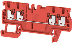  Weidmüller 2534430000 A4C 1.5 RD Átvezető sorkapocs, PUSH IN, 1.5 mm2; , 500 V, 17.5 A, Piros (2534430000)