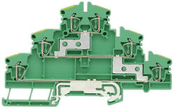  Weidmüller 1131740000 ZDLD 2.5-2N PE Földelő sorkapcsok, Húzórugós csatlakozás, 2.5 mm2; , 500 V, 300 A (2, 5 mm2; ), Sötétbézs ( WEIDMÜLLER 1131740000 ) (1131740000)