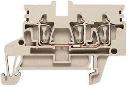  Weidmüller 1933720000 ZDU 2.5N/3AN Átvezető sorkapocs, Húzórugós csatlakozás, 2.5 mm2; , 800 V, 24 A, Sötétbézs ( WEIDMÜLLER 1933720000 ) (1933720000)