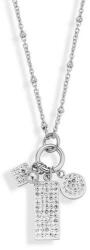 Victoria ékszer Victoria nyaklánc ezüst színű, kövekkel, rozsdamentes acél, 45 cm