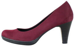 Marco Tozzi Pantofi dama, Marco Tozzi, 2-22411-31-549-Bordo, casual, textil, cu toc, bordo (Marime: 41)