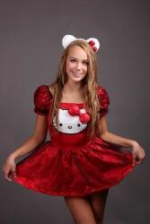 Rubies Costum pentru copii Hello Kitty (mărimea 140, M) - 881658 (881658-M) Costum bal mascat copii
