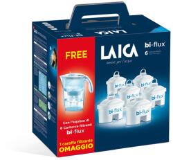 LAICA Pachet promotional format 6 cartuse filtrante de apa + cana Laica STREAM WHITE CADOU