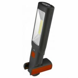 Somogyi Elektronic Lampa de lucru cu 8 leduri, reincarcabila cu suport magnetic Negru/Rosu 3 W