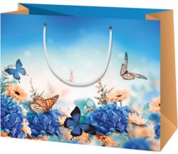 Cardex Közepes méretű kék pillangós ajándéktáska 18x23x10cm (38463) - innotechshop
