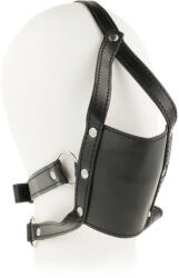 OhMama Head Harness with Muzzle Cover Ball Gag Black