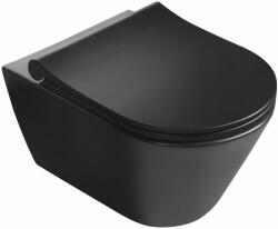SAPHO AVVA SLIM WC-ülőke, soft close, króm/fekete (100787-110) (100787-110) - szaniteresklimacenter