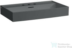 Laufen Kartell By Laufen 80x46 cm-es mosdó 3 csaplyukkal, Graphite matt H8103367581081 (H8103367581081)