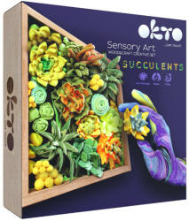 OKTO Set creatie Wood & Craft - Succulents, 21*21cm - Energy (OK10009) - drool