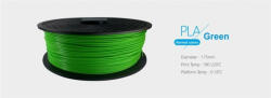 3D FILAMENT 1, 75mm PLA Zöld /1kg-os tekercs/ (3DFILAMPLA175G) - onlinepatron - 9 896 Ft