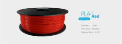 3D FILAMENT 1, 75mm PLA Piros /1kg-os tekercs/ (3DFILAMENT175R) - onlinepatron - 9 896 Ft