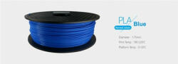  3D FILAMENT 1, 75mm PLA Kék /1kg-os tekercs/ (3DFILAMPLA175BL) - onlinepatron - 9 896 Ft