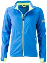 James & Nicholson Női sportos softshell kabát JN1125 - Élénk kék / élénk sárga | L (1-JN1125-1745806)