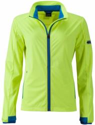 James & Nicholson (Daiber) Női sportos softshell kabát JN1125 - Élénk sárga / világoskék | XXL (1-JN1125-1748981)