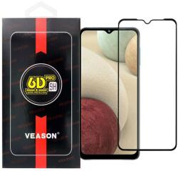 Samsung Galaxy A32 4G üvegfólia, tempered glass, előlapi, edzett, hajlított, fekete kerettel, Veason 6D Pro