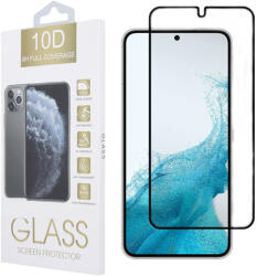 Samsung Galaxy S22 5G / S23 5G üvegfólia, tempered glass, előlapi, 10D, edzett, hajlított, fekete kerettel