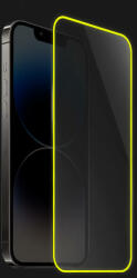 Picasee 3x Sticla întărită de protecție cu ramă care strălucește în întuneric Samsung Galaxy A13 4G A135 - Galbenă
