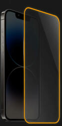 Picasee 3x Sticla întărită de protecție cu ramă care strălucește în întuneric Samsung Galaxy A14 4G A145R - Portocaliu