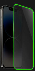 Picasee 3x Keményített védőfólia a sötétben világító kerettel mobiltelefonokra Apple iPhone X/XS - Zöld
