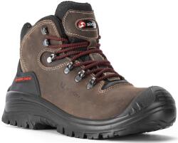 Sixton Peak CORVARA BROWN S3 Bőr munkavédelmi bakancs fekete reflex 36-48-ig (81087)