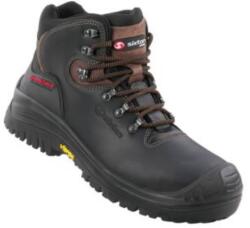 Sixton Peak STELVIO__BLACK S3 HRO HI Bőr munkavédelmi bakancs VIBRAM talp 38-48-ig (80087)