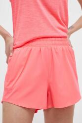 Under Armour edzős rövidnadrág Flex rózsaszín, sima, magas derekú - rózsaszín M
