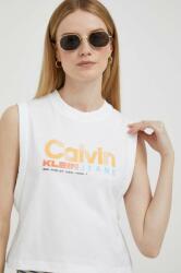 Calvin Klein Jeans pamut top fehér - fehér M - answear - 10 990 Ft