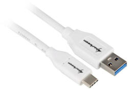Sharkoon USB 3.1 Cable A-C - white - 0.5m - vexio