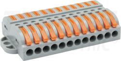 Tracon Csavar nélküli vezetékösszekötő, toldó, nyitható 0, 5-4mm2, 32A, 400VAC 12P (OVOFT1212) - kontaktor