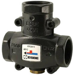 ESBE VTC511.1 termosztatikus háromjáratú keverőszelep, 60°C, 1" B (51020300)