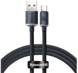 Baseus Crystal Shine USB-A - Type-C adatkábel, 100W, 2m, Fekete (CAJY000501)