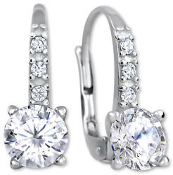 Soliter Brilio Silver Csillogó fülbevaló kristályokkal 436 001 00480 04