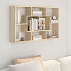 vidaXL Raft de perete, stejar sonoma, 85x16x52, 5 cm, lemn compozit (801421) Raft