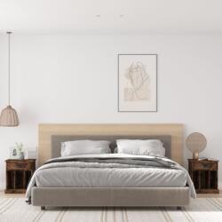 vidaXL Noptiere, 2 buc. , stejar fumuriu, 43x36x50 cm (816355)