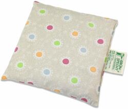 Gruenspecht Pernuta termica anticolici cu samburi de cirese si husa din bumbac, pentru bebelusi, 16 x 16 cm, Gruenspecht 112-V3 (MCABI-112-V3)