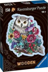 Ravensburger 17511 - WOODEN - Mysterious Owl - 150 db-os Fa sziluett puzzle (17511)